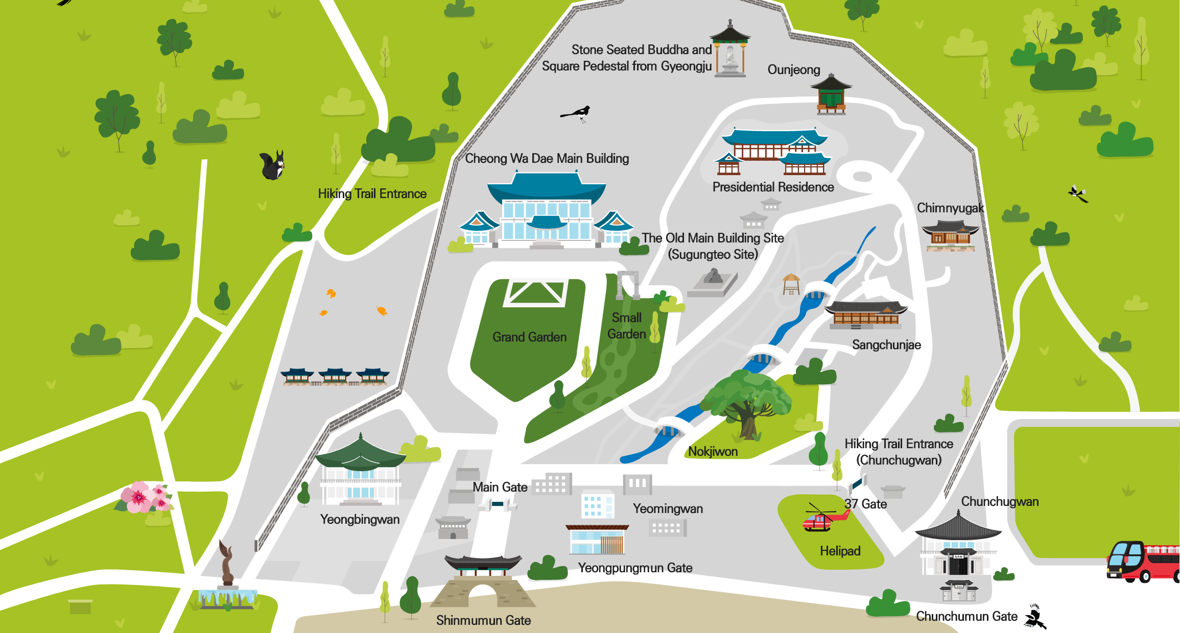 Cheong Wa Dae Guidemap